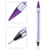 Dual-Ended Wax Rhinestone Picker Pen — Nail Art Dotting Tool for Crystals & Gems