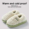 Women's Winter Cotton Plush Slippers — Warm Non-Slip Indoor/Outdoor House Shoes with Closed Back