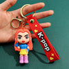 Kpop Demon Hunters Tiger PVC Keychain Harajuku Cute Cartoon Key Ring for Fans & Kids Halloween Gift