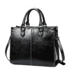 Women's Genuine Leather Tote Crossbody Shoulder Bag Top Handle Messenger Purse for Work and Shopping