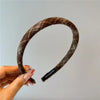 Plaid Bezel Hairband for Women Korean Retro Vintage Headband for Holiday Parties