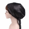 Satin Night Cap with Bow – Long-Tail Hair Bonnet & Chemo Headscarf Wrap for Women