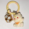 Fluffy 3D Animal Resin Keychain – Alpaca, Elk, Capybara & Goose Cute Bag Charm