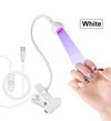 3W LED Nail Lamp with Flexible Gooseneck Gel Polish Curing Manicure Dryer