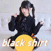 Kawaii Jirai Kei Lolita Y2K Japanese Style Peter Pan Collar Blouse Long Sleeve Sweet Bow Casual Aesthetic Top