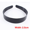 6-Pack Unisex Black Wavy Metal Headbands - Fashion Sports Hair Hoops for Men & Women
