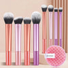 12-Piece Makeup Brush Set Soft Synthetic Brushes for Foundation Blush Eyeshadow Cosmetic Tools