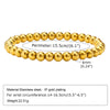 Chunky Gold-Plated Stainless Steel Link Chain Bracelet for Women — Waterproof Layering Wristband
