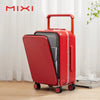 Front Laptop Pocket Spinner Suitcase – Wide Handle PC Aluminum Frame Trolley Luggage, 20\" (50 cm) Carry‑On & 24\" (61 cm)