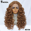 Curly Lace Front Synthetic Wig, 24 Inch (61 cm), 13×4.5×1 Lace, Black Brown Blonde Ginger Orange Burgundy
