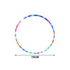 LED Flashing Fitness Hula Hoop 90 cm (35.4 in) 7-Color Portable Weighted Exercise Hoop for Waist & Core