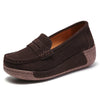 Women's Suede Tassel Loafers - Slip-On Platform Moccasins for Spring & Autumn