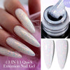 15ml (0.5 fl oz) Quick Extension Gel Nail Polish Nude Milk White Builder Hard Gel Varnish UV/LED