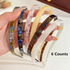 Acetate Non-Clamp Headband – Elegant High-End Hairband for Women & Girls, Casual Summer Accessory