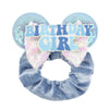 Disney Mouse Ears Sequin Velvet Bow Elastic Headband 4 in (10 cm) – Women's & Girls Party Hair Accessory