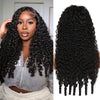 200% Density 13x4/13x6 HD Full Lace Curly Remy Human Hair Wig 26+ Inch (66+ cm) Natural Black Spiral Ends
