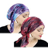 Women Satin Pre-tied Turban Newly Paisley Pattern Muslim Headband Soft Flexib Hair Scarf Chemo Cap Leadies Head Wrap Bandana