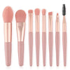 8-Piece Travel Makeup Brush Set – Concealer, Blush, Powder, Eyeshadow & Foundation Brushes