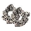 2-Pack/3-Pack Retro Leopard Print Thick Fabric Hair Loops – Elastic Hair Ties for Women