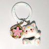 Fluffy 3D Animal Resin Keychain – Alpaca, Elk, Capybara & Goose Cute Bag Charm