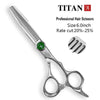 Titan Hairdressing Scissors 6-Inch Professional Barber Cutting & Thinning Shears