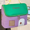 Large-Capacity House-Shaped Travel Cosmetic Bag – Portable Makeup Pouch with Cute Cartoon Design