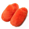 Women's Faux Fur Slippers, Plush Fuzzy Slides, Cozy Flat House & Outdoor Shoes