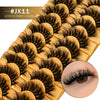 3D Faux Mink Wispy Cat-Eye False Eyelashes – 10 Pairs, Layered Natural-Look Lashes (15–20 mm / 0.59–0.79 in)