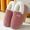 Women's Corduroy Plush-Lined Memory Foam Slippers - Indoor Bedroom Slides, Fluffy Fuzzy Warm Slip-On with EVA Sole
