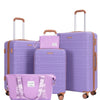 3-Piece Hardside Luggage Set 28/24/20 in ABS Suitcases with TSA Lock & 360° Double Spinner Wheels