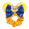 Disney Mouse Ears Sequin Velvet Bow Elastic Headband 4 in (10 cm) – Women's & Girls Party Hair Accessory