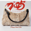 Real Mink Fur Shoulder Bag Luxury Women's Fur Crossbody Handbag