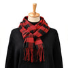 LMLAVEN Plaid Cashmere-Blend Tassel Pashmina Shawl – Long Winter Scarf for Women (175+ cm / 69+ in)