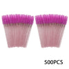 500-Pack Disposable Mascara Wands Eyelash Extension Brushes Spoolies Applicators for Lash & Brow Grooming