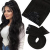 Moresoo Brazilian Remy Clip-In Human Hair Extensions – Straight 5PC or 7PC Set, 10–24 in (25–61 cm)