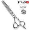 Titan 6-Inch (15.2 cm) Professional Barber Hair Cutting Scissors – Japan 440C Stainless Steel