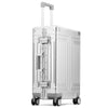 Durable 100% Aluminum Spinner Luggage Set 20/24/26/28 in (51/61/66/71 cm) Carry-On & Checked Suitcases, Unisex