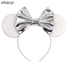 Disney Minnie Sequin Ear Headband with Polka Dot Bow, Girls & Women Party Hairband, Kids DIY Hair Accessory