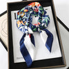 Satin Square Scarf 70cm (27.6 in) Silk-Look Polyester Neck & Hair Tie Bandana for Women Floral Headscarf Hijab