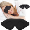 3D Blackout Sleep Mask – Zero-Pressure Memory Foam Eye Mask for Women and Men, Breathable, Lash-Friendly, Ideal for Side Sleepers and Travel