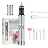 Rechargeable Electric Nail Drill Kit – Portable 4-Speed 20,000 RPM Manicure & Pedicure Set with 30+ Bits USB