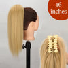 34-Inch (86 cm) Clip-In Synthetic Ponytail Hair Extension — Blonde Wrap-Around Long Straight Hairpiece