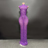 Crystal Embellished Long Prom Dress Elegant Bridal & Party Evening Gown
