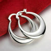 Geometric Metal Hoop Earrings for Women - Gold & Silver Tone Lightweight Everyday Jewelry