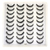 20 Pairs 3D Mink-Effect False Eyelashes Natural Long Full Strip Lashes (10–15 mm / 0.4–0.6 in) DIY Makeup Kit