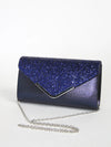 Women's Sequin Envelope Clutch - Prom & Evening Chain Shoulder Crossbody Bag