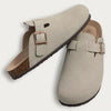 Women's Cork Suede Mules with Arch Support - Anti-Slip Outdoor Clogs