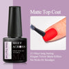 7ml (0.24 fl oz) Base & Top Coat Gel Polish - Soak-Off UV/LED Nail Top Coat, High Shine Long-Lasting Manicure