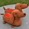 Dachshund Plush Slippers for Women — Non-Slip Fuzzy Indoor House Shoes Cute Wiener Dog Winter Gift