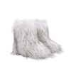 Women's Mid-Calf Faux Fox Fur Snow Boots, Plush Warm Slip-On Furry Winter Boots